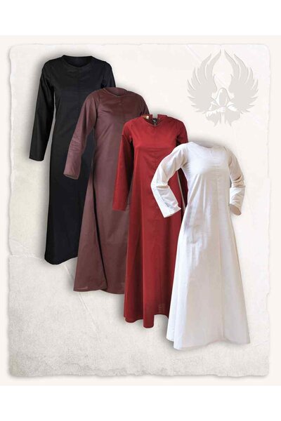 Unterkleid Marita, leichte Baumwolle, burgund - Celtic Webmerchant
