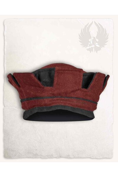 Cappello rinascimentale Lorenz, rosso nero - Celtic Webmerchant