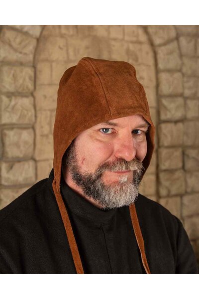 Zamszowa czapka Martinus, jasnobrązowy - Celtic Webmerchant