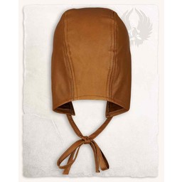 Leather cap Martinus, light brown - Celtic Webmerchant