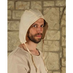 Medieval cap Jaspar, cream - Celtic Webmerchant