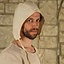 Medieval cap Jaspar, cream - Celtic Webmerchant