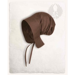 Bonnet médiéval Greta, marron - Celtic Webmerchant