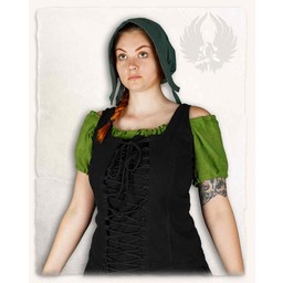 Middeleeuwse dameskap Greta, groen - Celtic Webmerchant