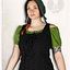 Middeleeuwse dameskap Greta, groen - Celtic Webmerchant