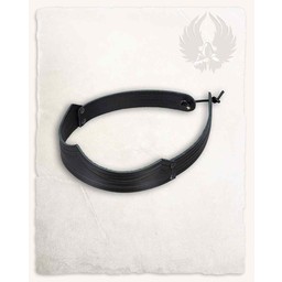 Leather crown Isidor, black - Celtic Webmerchant