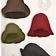 Mytholon Cappello di feltro medievale Bruno, rosso - Celtic Webmerchant