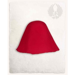 Cappello di feltro medievale Bruno, rosso - Celtic Webmerchant