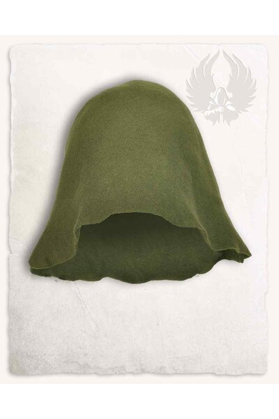 Sombrero de fieltro medieval Bruno, verde - Celtic Webmerchant