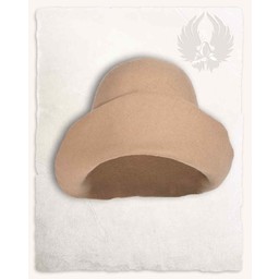 Sombrero de fieltro medieval Bruno, crema - Celtic Webmerchant