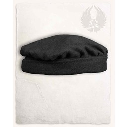 Medieval hat Armin wool, black - Celtic Webmerchant