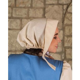 Medieval cap Anna, cream - Celtic Webmerchant