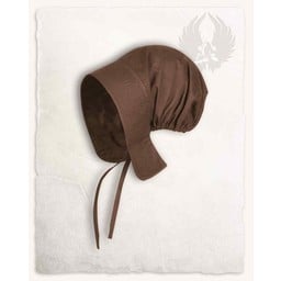 Bonnet médiéval Anna, marron - Celtic Webmerchant