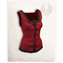 Bodice Ursula, Bourgogne, ull - Celtic Webmerchant