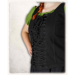 Bodice Ursula, bomull, svart - Celtic Webmerchant