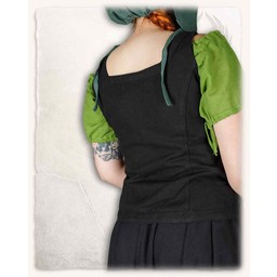 Bodice Ursula, bomull, svart - Celtic Webmerchant