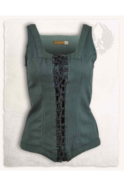 Bodice Ursula, bomuld, grøn - Celtic Webmerchant