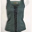 Bodice Ursula, bomuld, grøn - Celtic Webmerchant