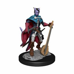 Dungeons and Dragons: Nolzur's Marvelous Minatures - Tiefling Bard Female - Celtic Webmerchant