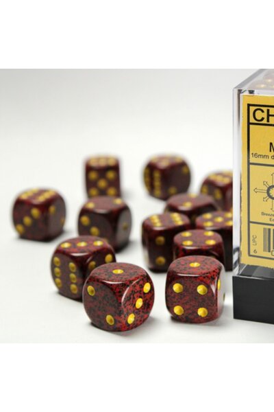 Set de 12 dés D6, Mouchetés, Mercure - Celtic Webmerchant
