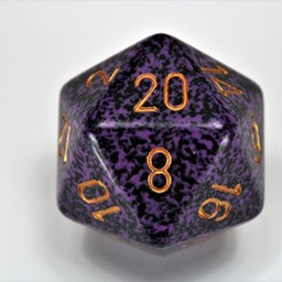 D20 dados, moteados, huracán, 34 mm - Celtic Webmerchant