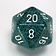 Chessex D20 dados, moteados, mar, 34 mm - Celtic Webmerchant