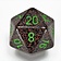 Chessex D20 Würfel, gesprenkelt, Erde, 34 mm - Celtic Webmerchant