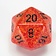 Chessex D20 dice, Speckled, Fire, 34 mm - Celtic Webmerchant