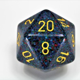 D20 dados, moteados, crepúsculo, 34 mm - Celtic Webmerchant