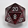 Chessex D20 dice, Speckled, Silver Volcano, 34 mm - Celtic Webmerchant