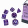 Chessex Polyhedral 7 dice set, Borealis, royal purple / gold, Luminary - Celtic Webmerchant