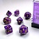 Chessex Conjunto de dados de 7 poliédricos, vórtice, púrpura / oro - Celtic Webmerchant