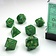 Chessex Conjunto de dados de 7 poliédricos, vórtice, verde / oro - Celtic Webmerchant