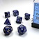 Chessex Conjunto de dados de 7 poliédricos, escarabajo, azul real / oro - Celtic Webmerchant