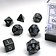 Chessex Polyhedral 7 dice set, Speckled, Ninja - Celtic Webmerchant