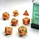 Chessex Polyhedral 7 terninger sæt, plettet, lotus - Celtic Webmerchant