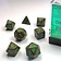 Chessex Polyhedral 7 tärningar, fläckig, jord - Celtic Webmerchant
