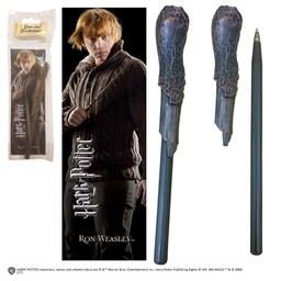 Harry Potter: Ron Weasley Wand Pen e Bookmark - Celtic Webmerchant