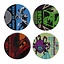 Dungeons and Dragons: Monsters Set of 4 Metal Coasters - Celtic Webmerchant