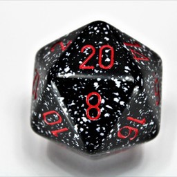 D20 dados, moteados, espacio - Celtic Webmerchant