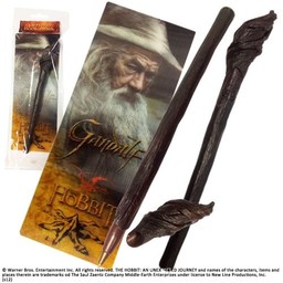 The Hobbit: Gandalf Staff Pen and Paper Bookmark - Celtic Webmerchant