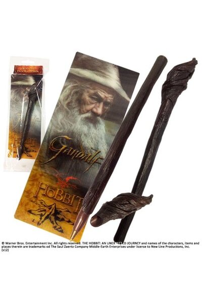 The Hobbit: Gandalf Staff Pen and Paper Bookmark - Celtic Webmerchant