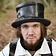 Ulfberth Chapeau en cuir noir - Celtic Webmerchant