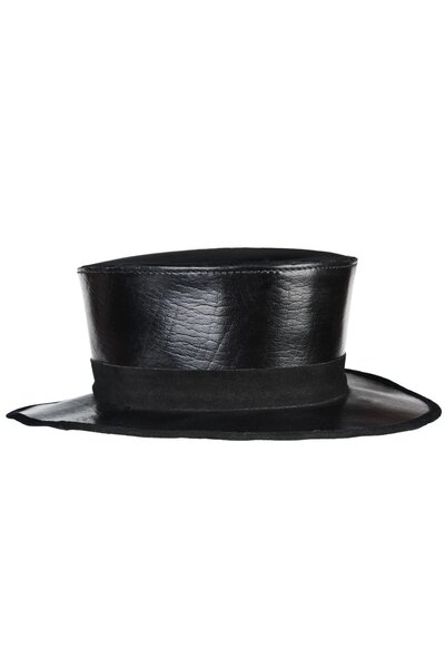 Sombrero de cuero medieval, negro - Celtic Webmerchant