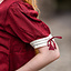 Medieval summer dress Denise, red-naturel - Celtic Webmerchant