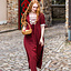 Mittelalterliches Sommerkleid Denise, rotes Natural - Celtic Webmerchant