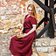 Middelalderlig sommerkjole Denise, Red-Naturel - Celtic Webmerchant