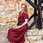 Mittelalterliches Sommerkleid Denise, rotes Natural - Celtic Webmerchant