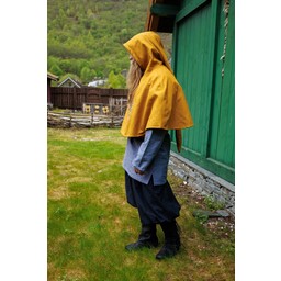 Viking chaperon Bjomolf, mustard yellow - Celtic Webmerchant