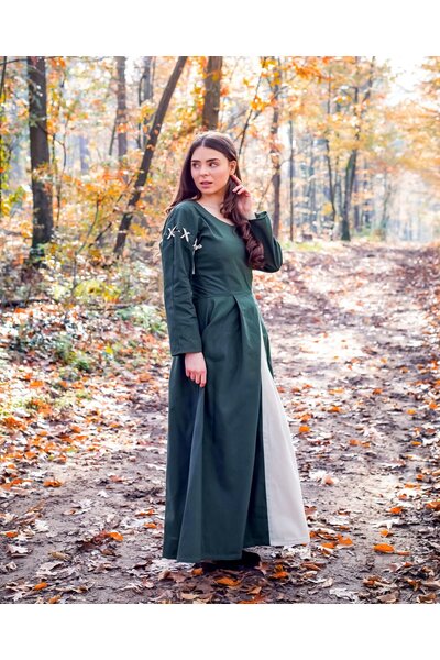 Mittelalterlicher Kleidung Larina, Grünnature - Celtic Webmerchant